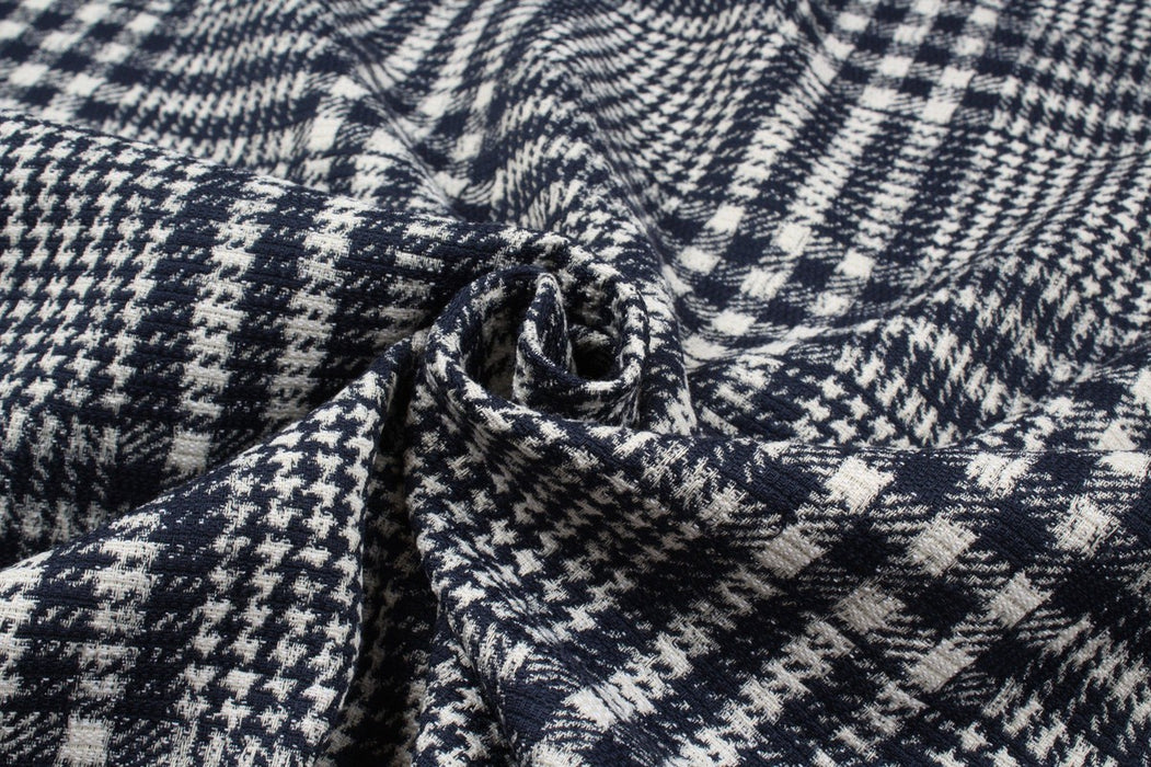 Prince of Wales Polyester/Cotton Fabric - Stretch - M.O.Q 30 Mts-Fabric-FabricSight