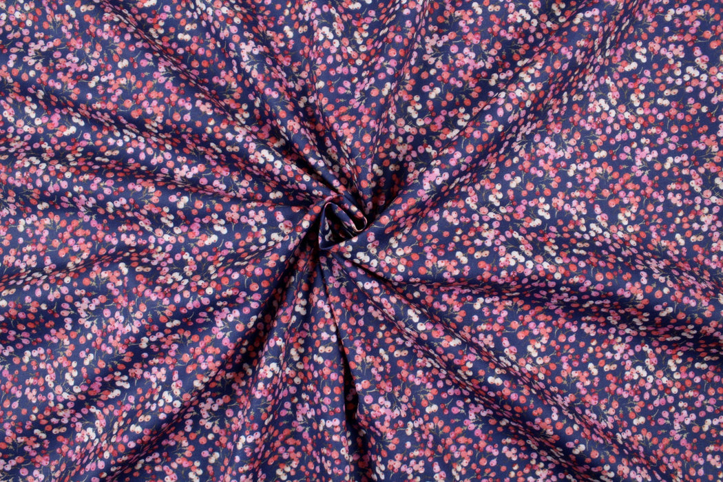 Printed Cotton Satin - Cherries-Fabric-FabricSight