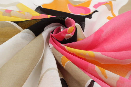 Printed Cotton Silk Voile - Floral XL - M.O.Q 30 Mts-Fabric-FabricSight