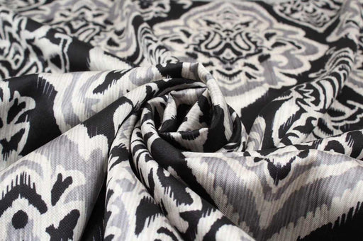 Printed Satin Polyester - Damask - M.O.Q 30 Mts-Fabric-FabricSight