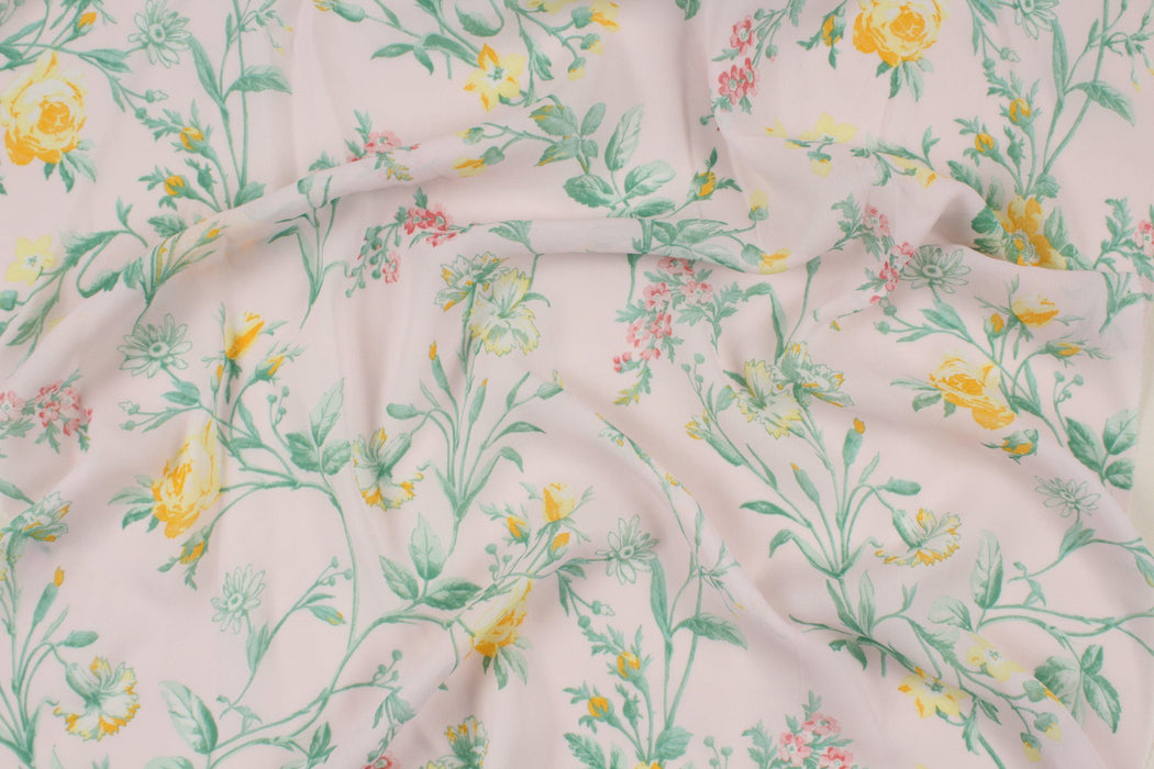 Printed Viscose Voile - Floral-Surplus-FabricSight