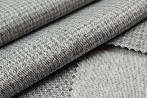 Punto Roma Bi-Color Houndstooth print-Fabric-FabricSight