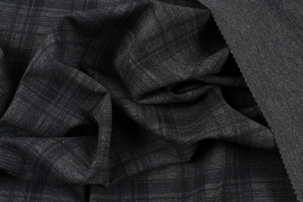 Punto Roma Print Tartan print-Fabric-FabricSight