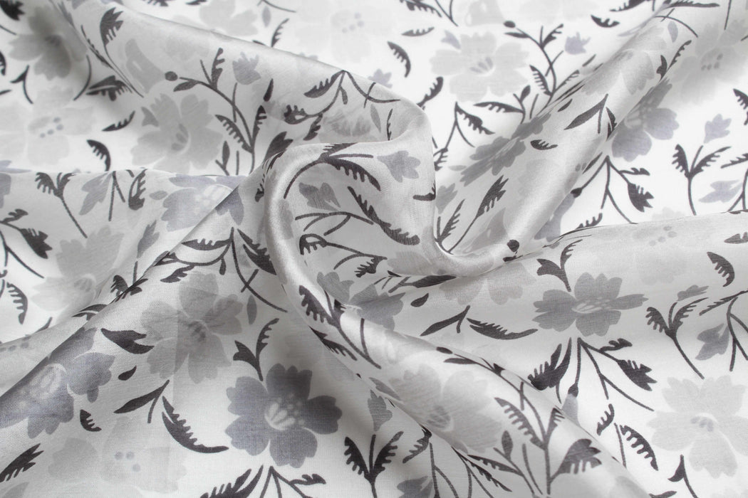Pure Silk Voile - Floral Print-Fabric-FabricSight