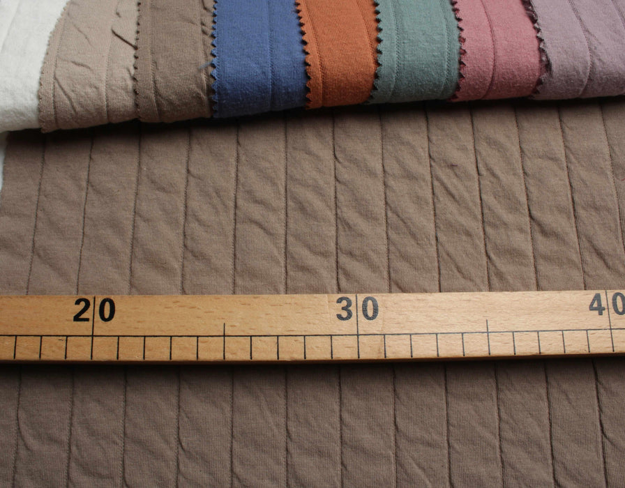 Quilted Jersey Stripe - 8 Colors Available-Fabric-FabricSight