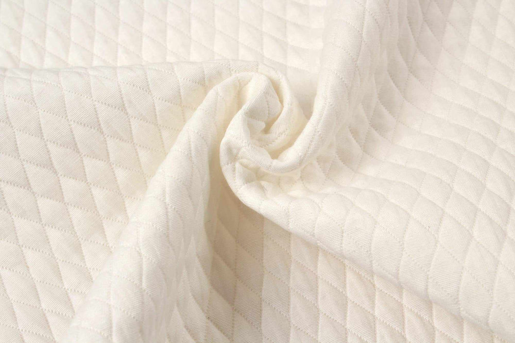 Quilted Look Rhombus Jacquard-Fabric-FabricSight