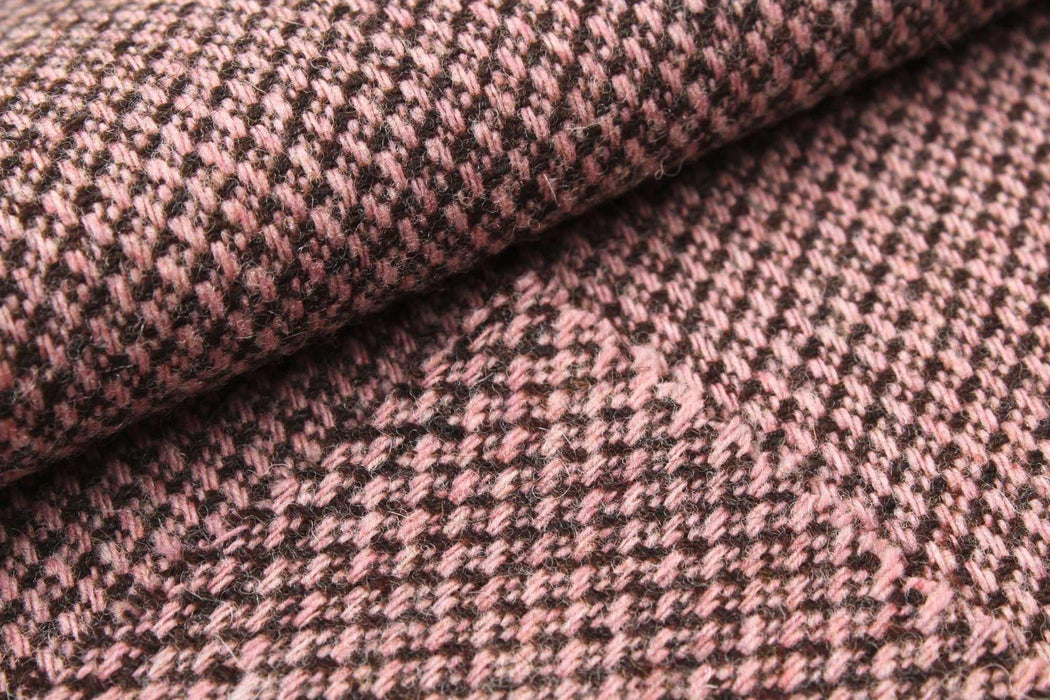 Recycled Wool Blend - Bicolour Small Pattern-Fabric-FabricSight