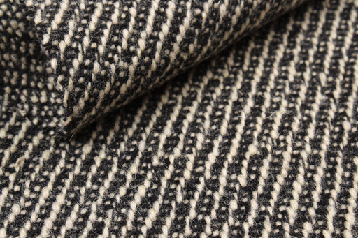 Recycled Wool Blend - Diagonal Stripes-Fabric-FabricSight