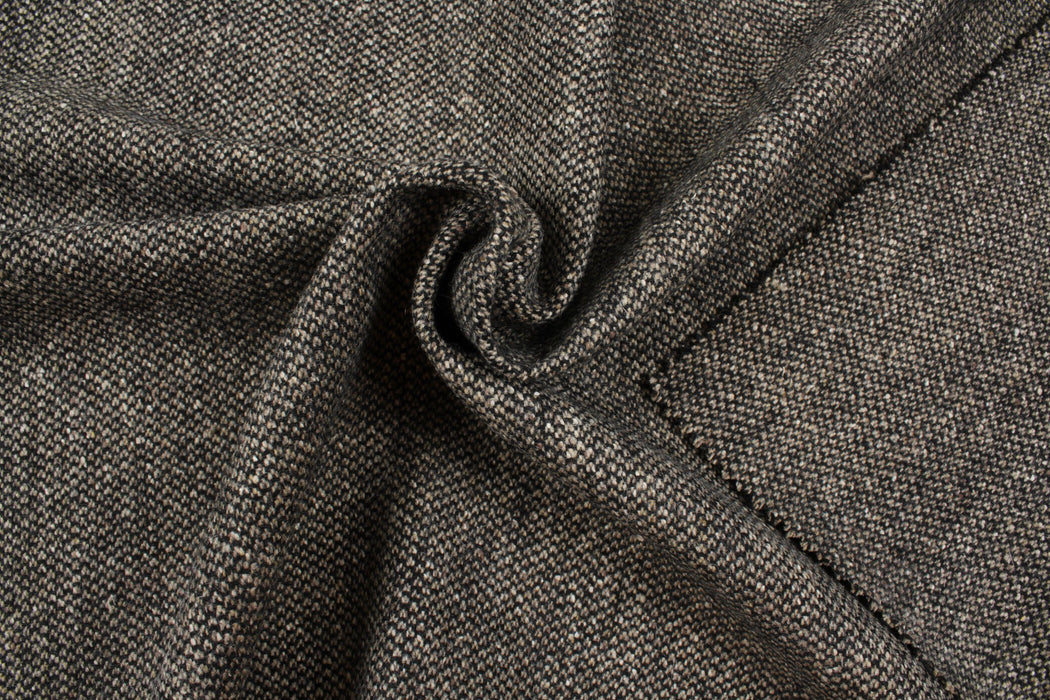 Recycled Wool Blend with Silk - Small-Pattern-Fabric-FabricSight