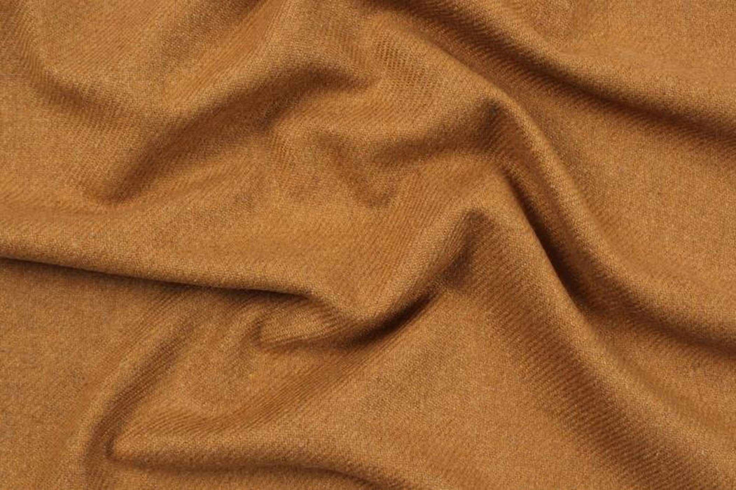 Recycled Wool For Coats - Mustard-Fabric-FabricSight
