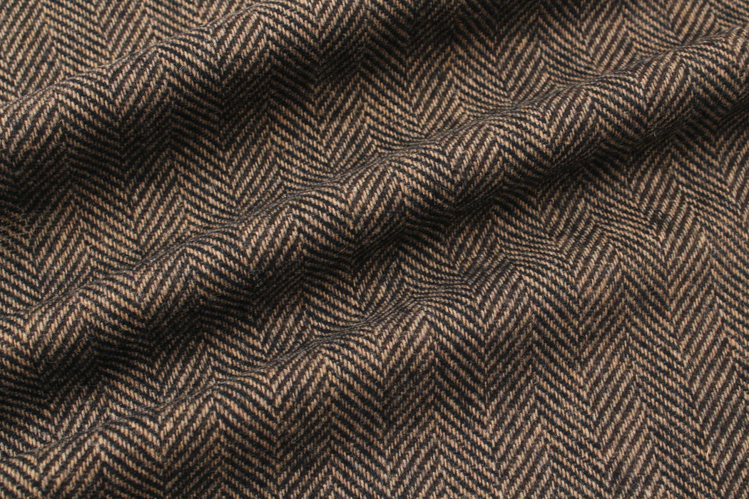 Recycled Wool Herringbone-Fabric-FabricSight