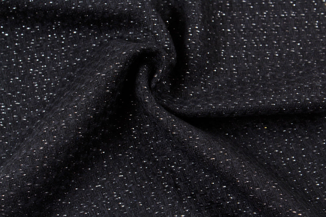 Recycled Wool With Silver Lurex-Fabric-FabricSight
