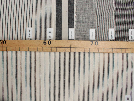 Rustic Linen Cotton - Stripes and Checks - 7 Variants Available-Fabric-FabricSight
