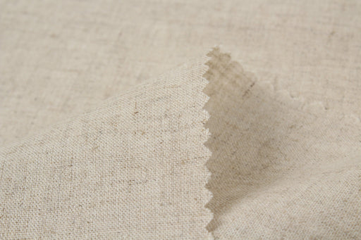 Rustic Linen Tencel Blend - Natural Linen Color - Beige-Fabric-FabricSight