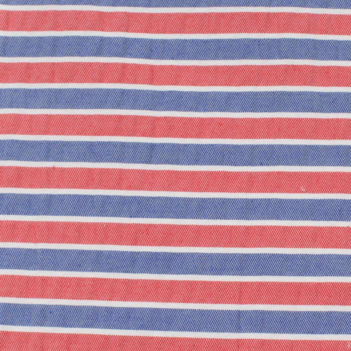swatch-Seaqual™ Recycled Polyester and Cotton Wrinkled Effect Fabric - Stripes-Fabric-FabricSight