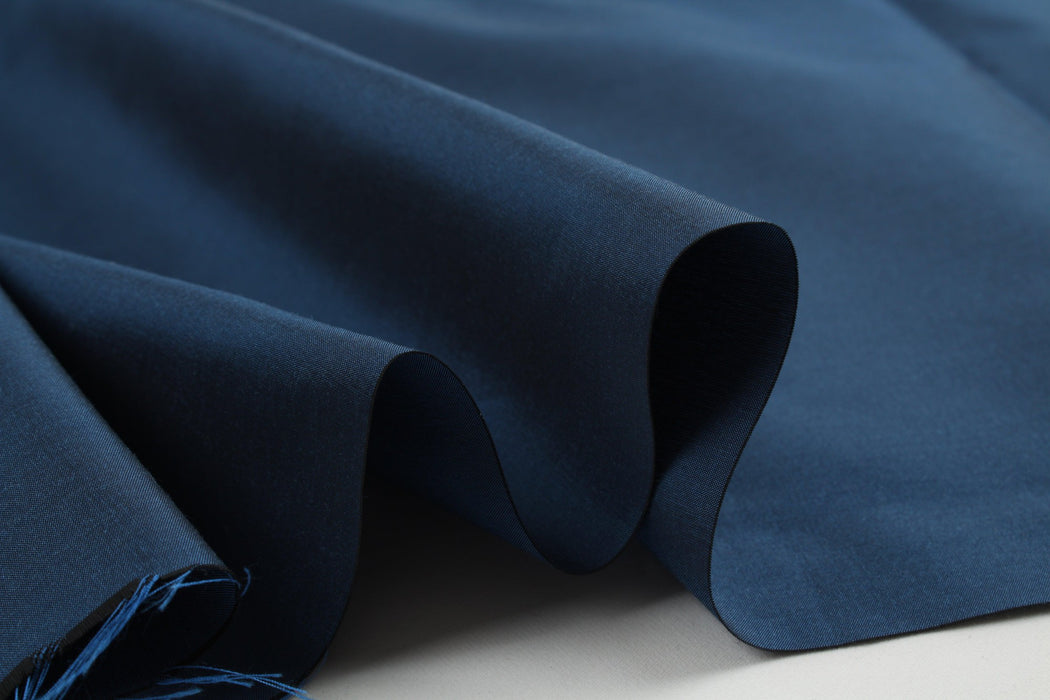 Shiny Waterproof Silk Taffeta - Blue-Fabric-FabricSight