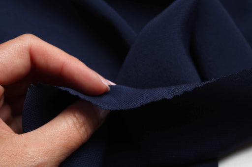 Silk Acetate Dobby - Navy-Fabric-FabricSight