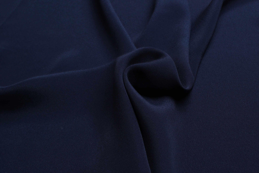 Silk Acetate Dobby - Navy-Fabric-FabricSight