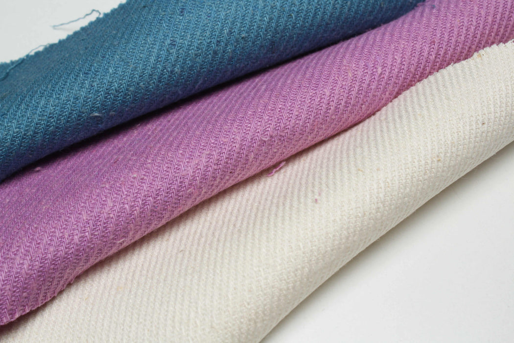Silk Cotton Bourette Twill-Fabric-FabricSight