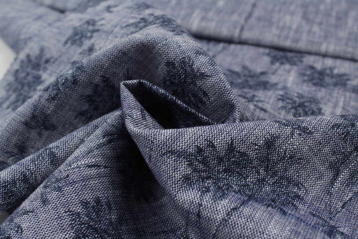 Slub Cotton Digital Print - Blue - 4 Variants Available-Fabric-FabricSight