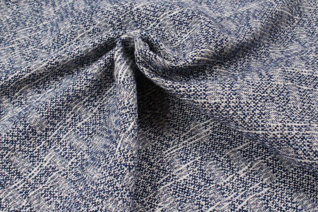 Slub Wool Jacquard - Micro Pattern-Fabric-FabricSight