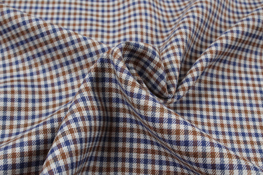 Small Checks Shirting Fabric-Fabric-FabricSight