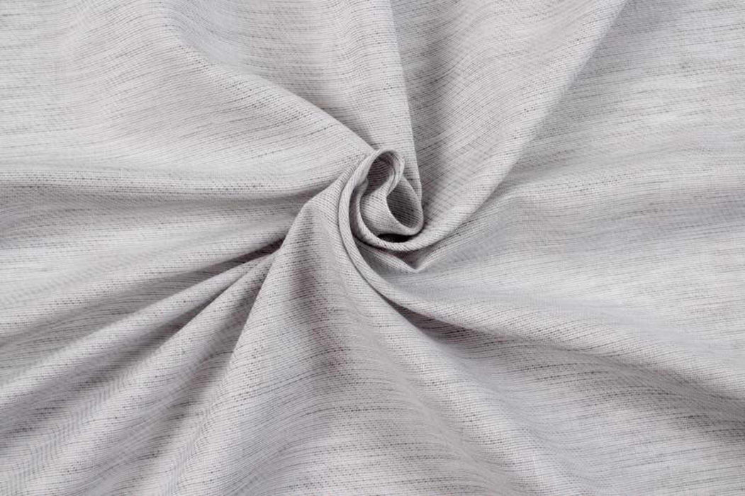 Smooth Mouliné Cotton Linen - Grey-Fabric-FabricSight