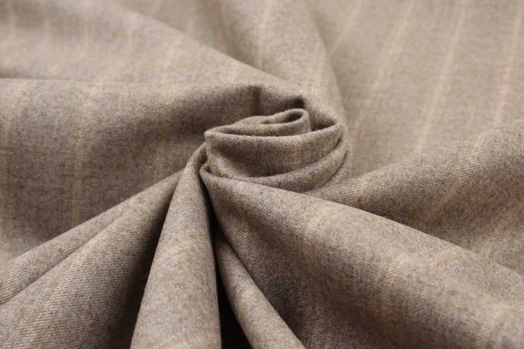 Soft Brushed Stripes Twill for Bottoms and Blazers - 2 Variants Available-Fabric-FabricSight