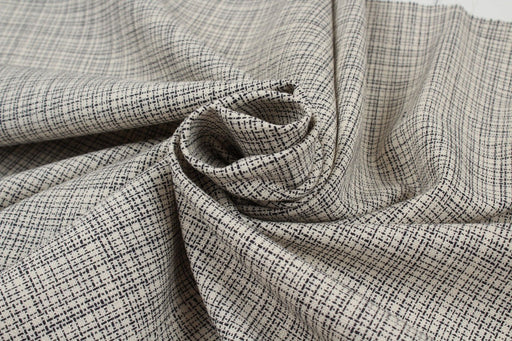 Soft Cotton Grisaille Fabric - Black and White-Fabric-FabricSight