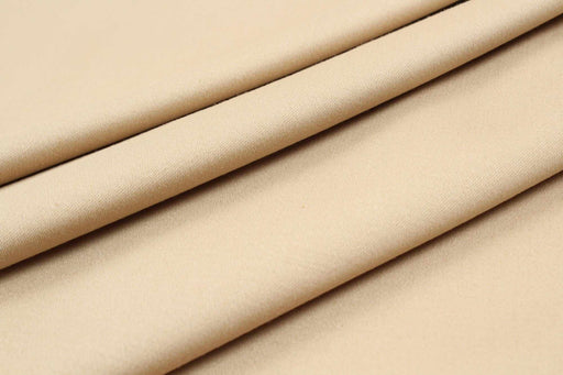 Soft Cotton Satin Stretch for Trousers - Beige (Remnant)-Remnant-FabricSight