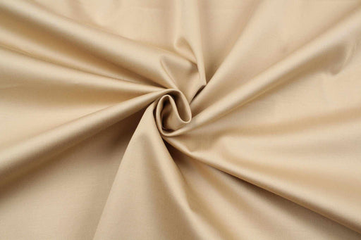 Soft Cotton Satin Stretch for Trousers - Beige (Remnant)-Remnant-FabricSight