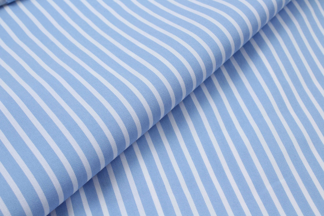 Soft Cotton Stripes Poplin - Stretch - 5 Variants Available-Fabric-FabricSight