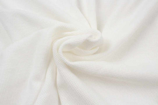 Soft Cotton Waffle Rib - Off White-Fabric-FabricSight