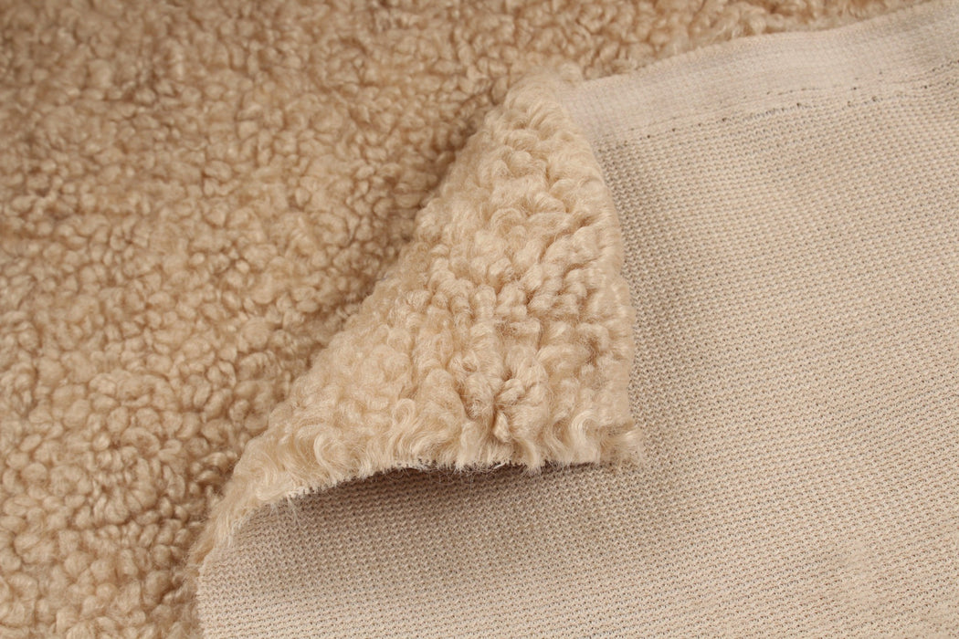 Soft Teddy Fur For Outwear - Boucle - 6 Colors Available-Fabric-FabricSight