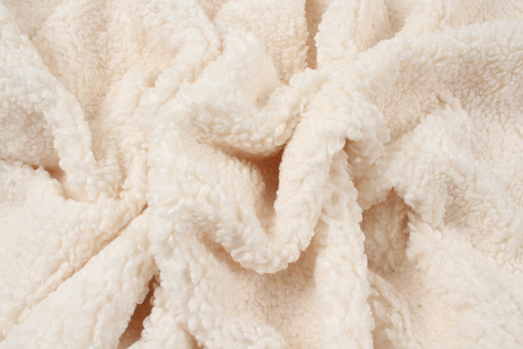 Soft Teddy Fur For Outwear - Boucle - 6 Colors Available-Fabric-FabricSight