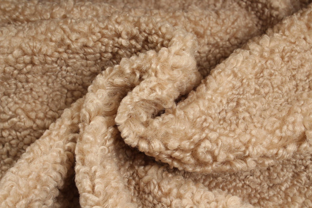 Soft Teddy Fur For Outwear - Boucle - 6 Colors Available-Fabric-FabricSight