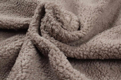 swatch-Sherpa Teddy Fur For Outwear - Organic Cotton-Fabric-FabricSight