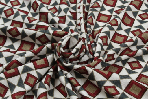 Soft Viscose Jersey - Stretch - Retro Print-Fabric-FabricSight
