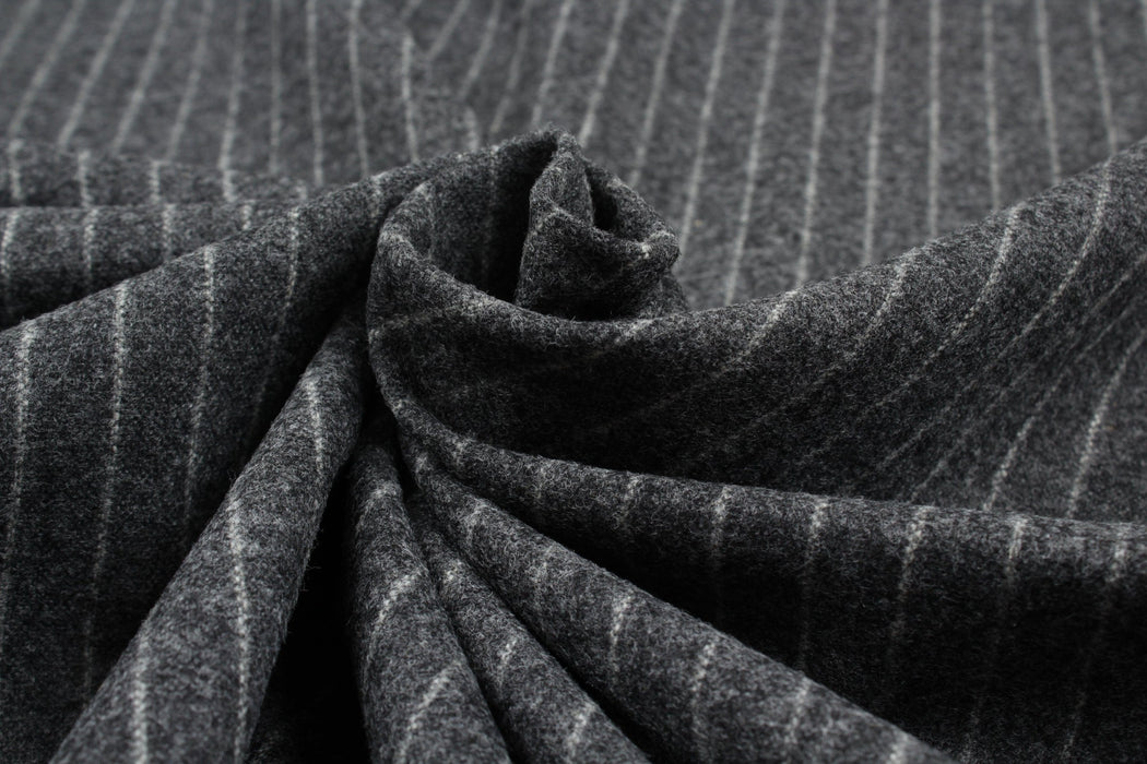 Soft Wool Blend Diplomatic Stripes for Suits - 5 Colors Available-Fabric-FabricSight