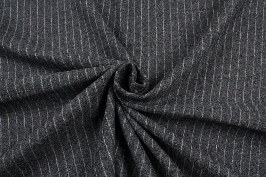 Soft Wool Blend Diplomatic Stripes for Suits - 5 Colors Available-Fabric-FabricSight