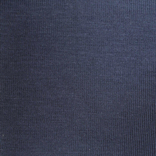 Stretch Bamboo Rib for Tops, Neckbands and Cuffs - Navy (Remnant)-Remnant-FabricSight