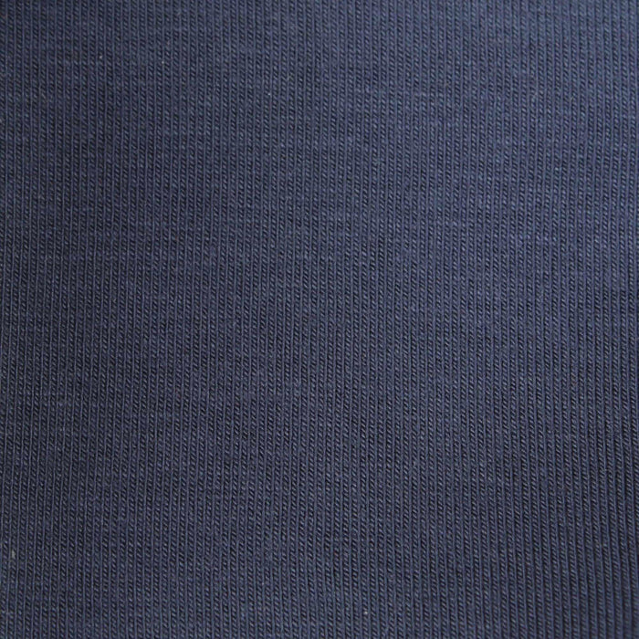 Stretch Bamboo Rib for Tops, Neckbands and Cuffs - Navy (Remnant)-Remnant-FabricSight