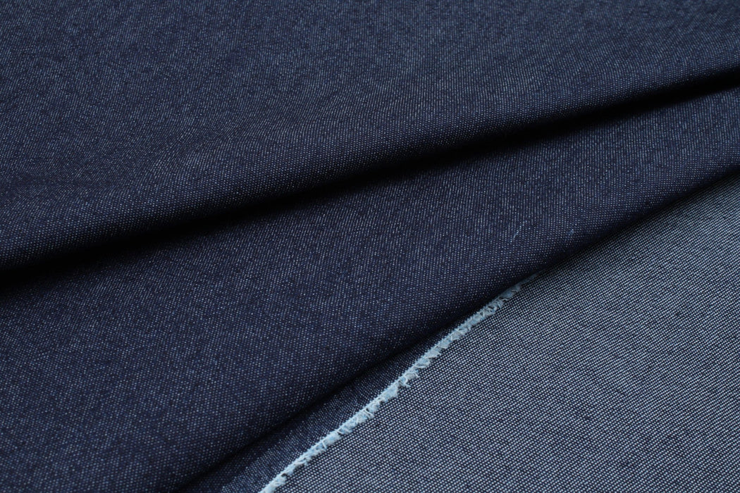 Stretch Cotton Washed Denim (+20 Colors Available)-Fabric-FabricSight
