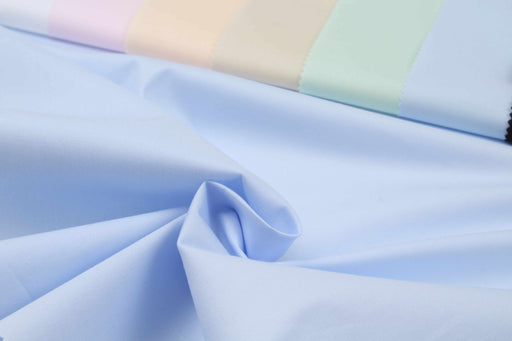 Stretch Light Cotton Poplin for Shirting - Pastel Colors-Fabric-FabricSight