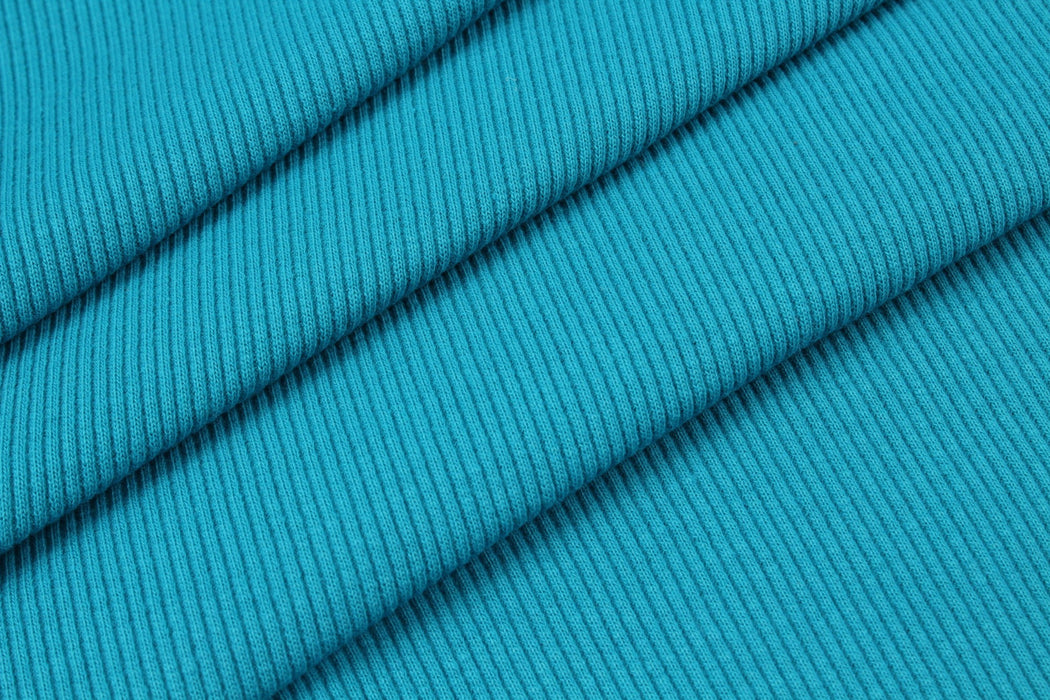 Stretch Organic Cotton Rib 2x2 for Tops - 32 Colors Available-Roll-FabricSight
