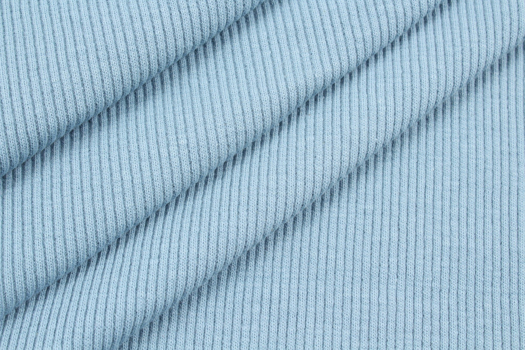 Stretch Organic Cotton Rib 2x2 for Tops - 32 Colors Available-Roll-FabricSight