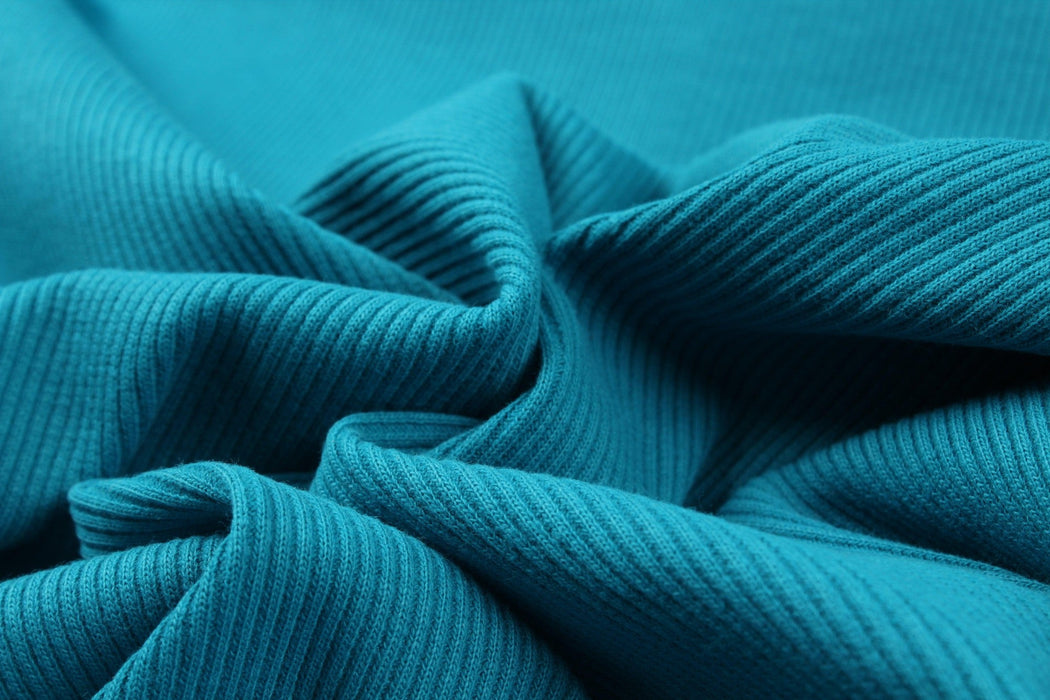 Stretch Organic Cotton Rib 2x2 for Tops - 32 Colors Available-Roll-FabricSight