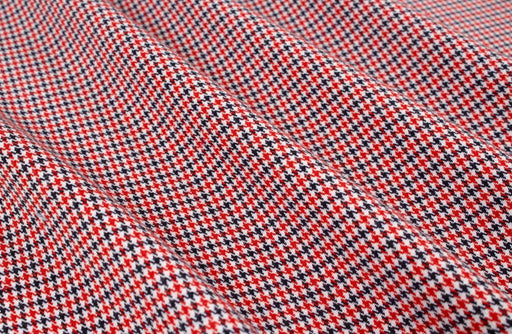 Stretch Poly Viscose - Small Houndstooth-Fabric-FabricSight