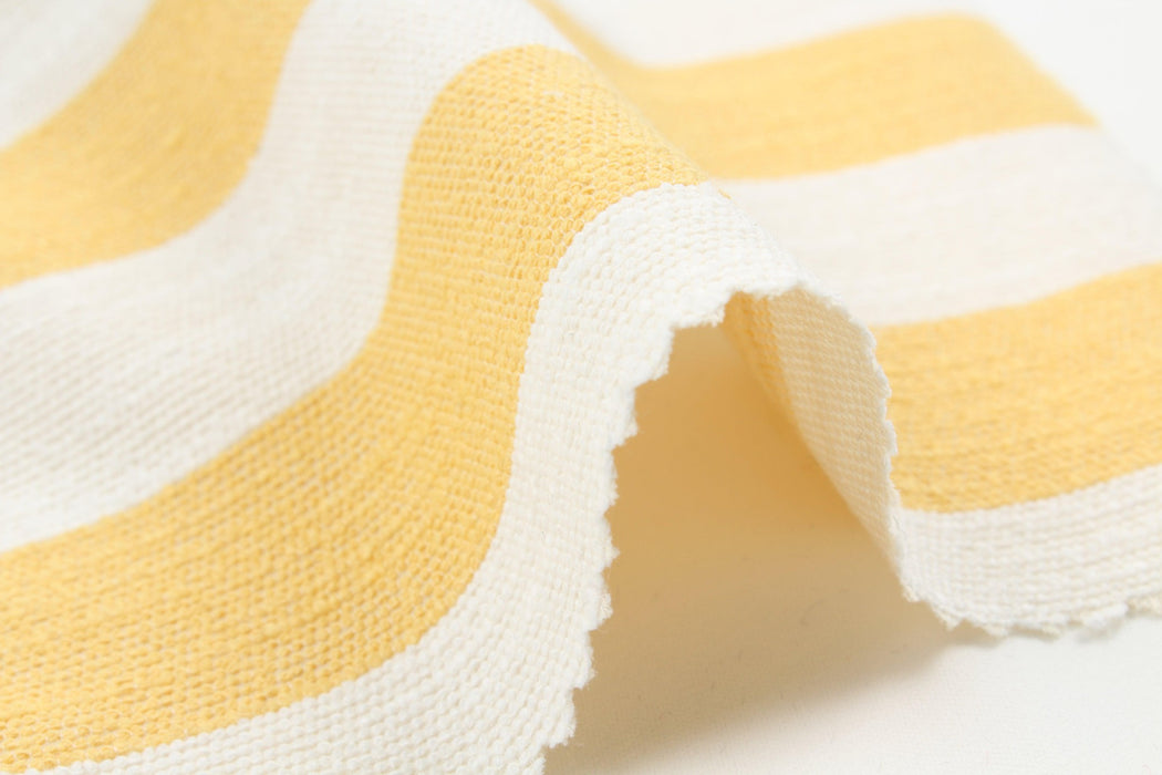 Stretch Slubbed Cotton Stripes - 2 Colors Available-Fabric-FabricSight