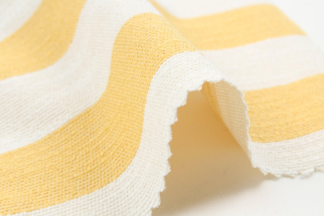 Stretch Slubbed Cotton Stripes - 2 Colors Available-Fabric-FabricSight